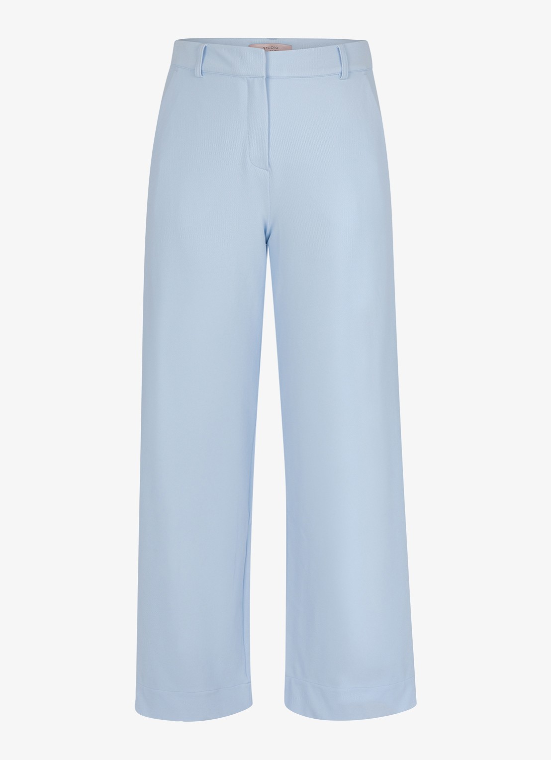 Studio Anneloes Luz high waist cropped broek - voorkant 2 blauw