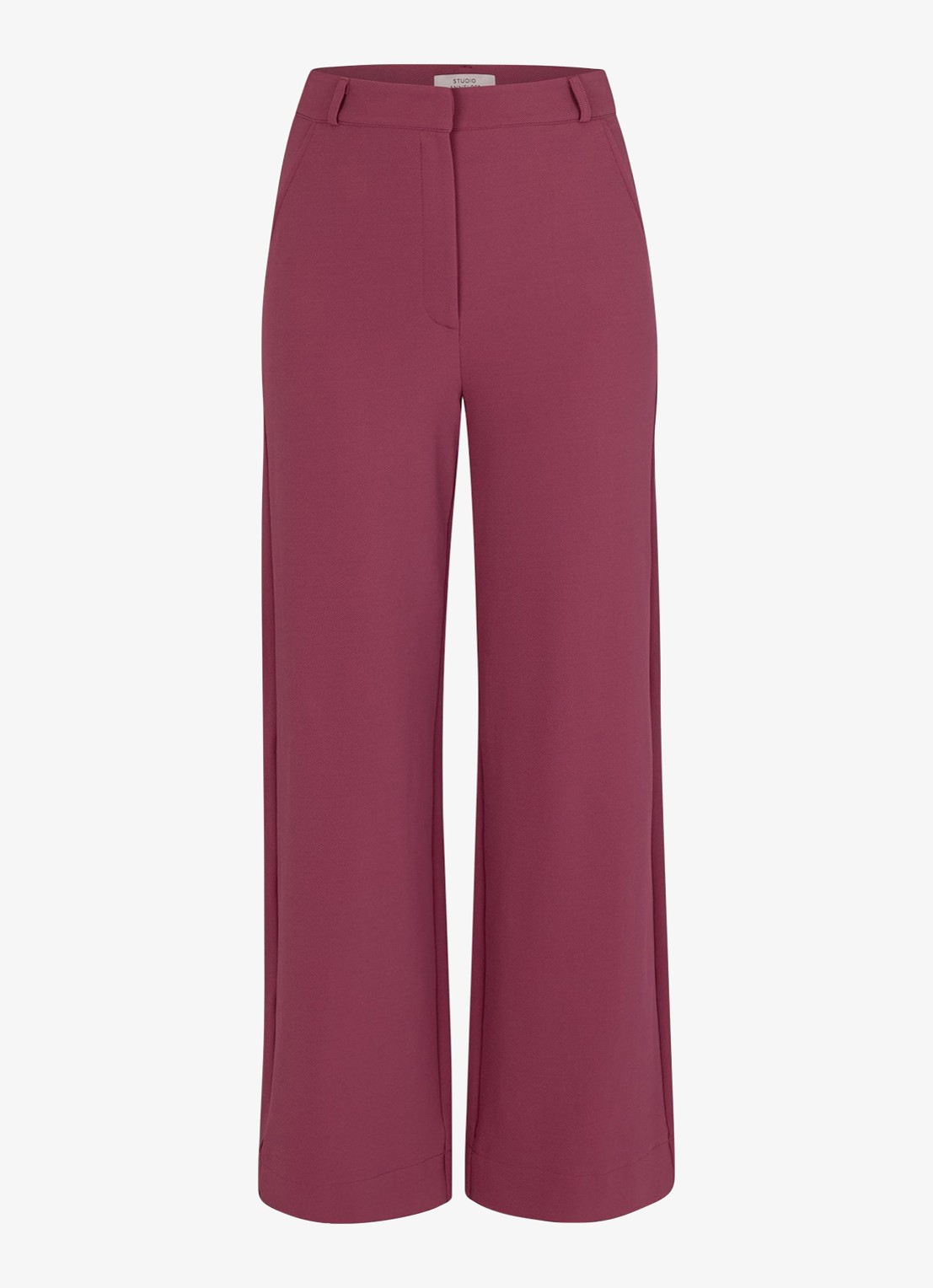 Studio Anneloes Luz high waist loose fit pantalon met steekzakken - voorkant 6 roze