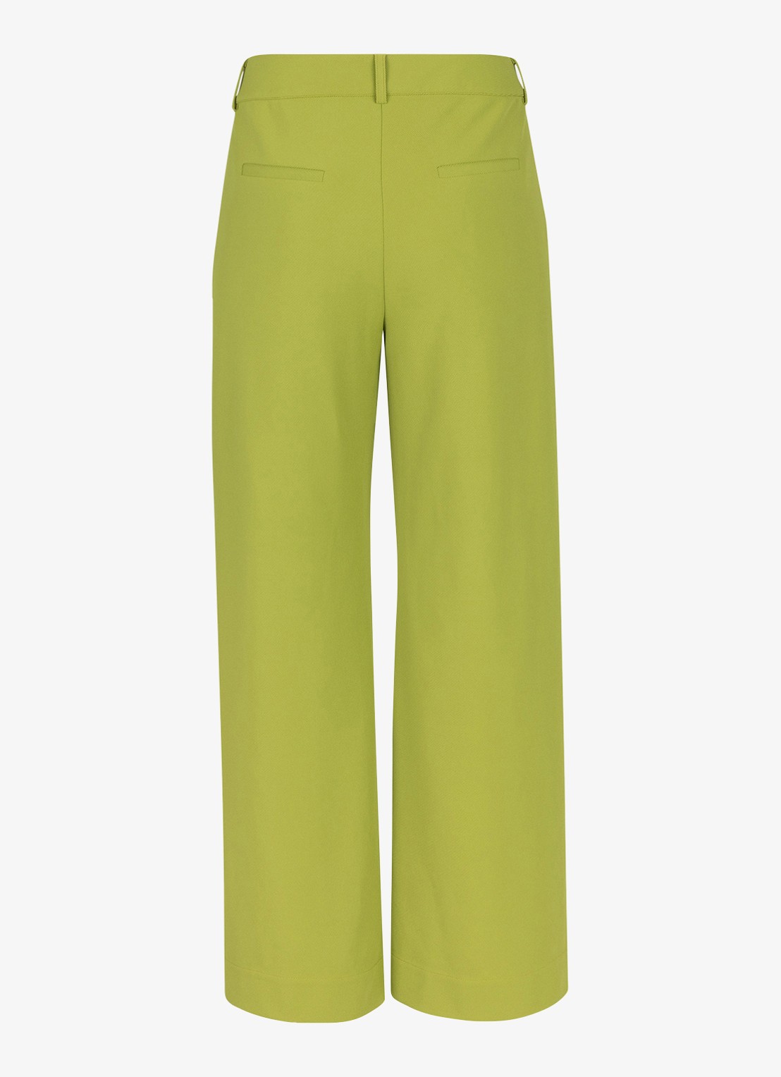 Studio Anneloes Luz high waist wide fit pantalon met steekzakken - achterkant 4 groen