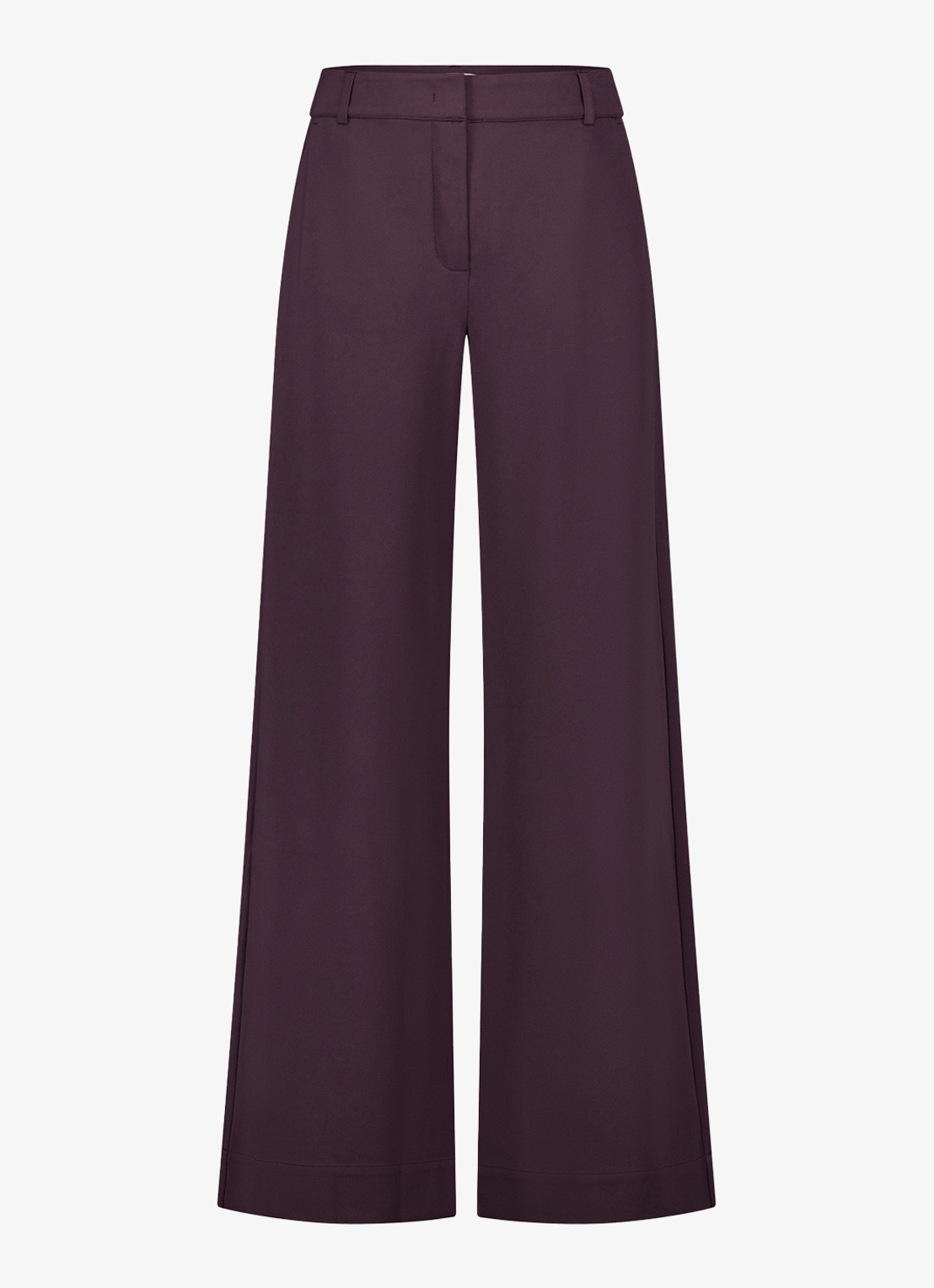 Studio Anneloes Luz twill trousers - voorkant 2 aubergine