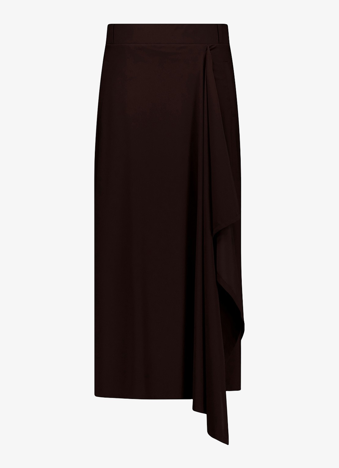 Studio Anneloes Maisy midi rok met volant - voorkant 2 bruin