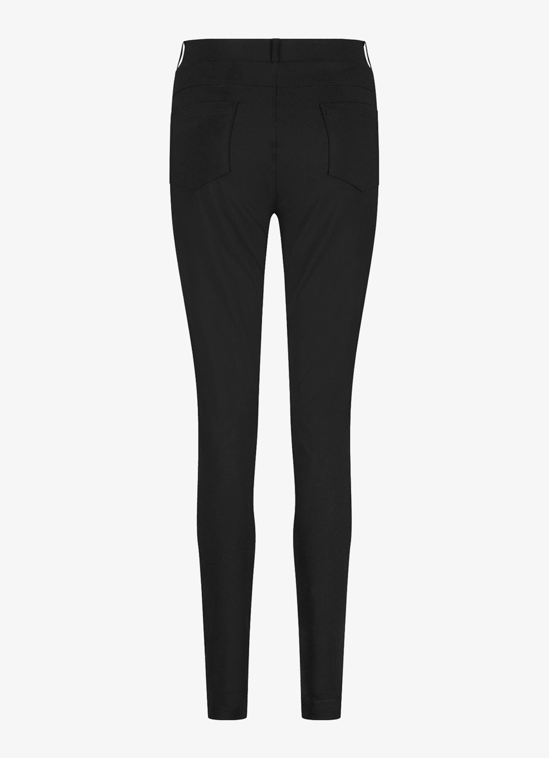 Studio Anneloes Margot high waist skinny fit broek met steekzakken - detail 5 zwart