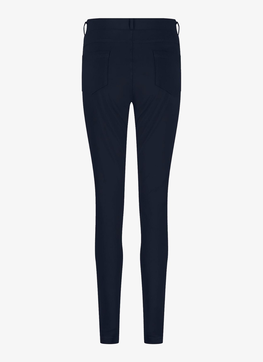 Studio Anneloes Margot high waist skinny fit broek met steekzakken - detail 5 donkerblauw
