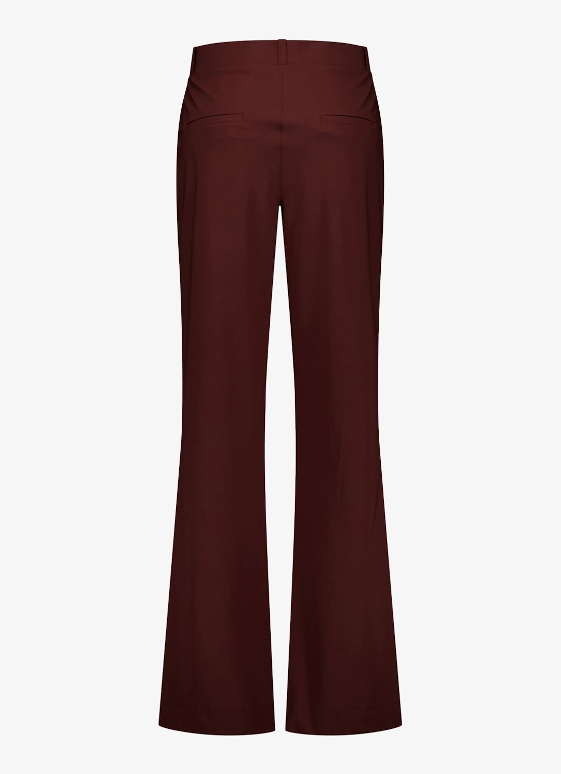 Studio Anneloes Marilon high waist loose fit pantalon met steekzakken - achterkant 5 bordeauxrood