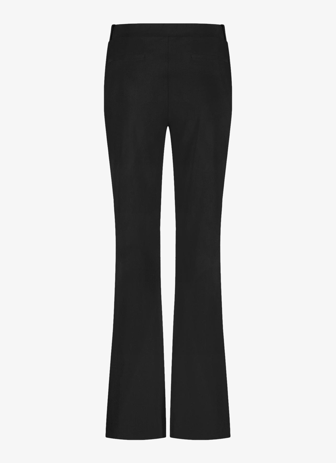 Studio Anneloes Marilon high waist wide fit broek met steekzakken - achterkant zwart