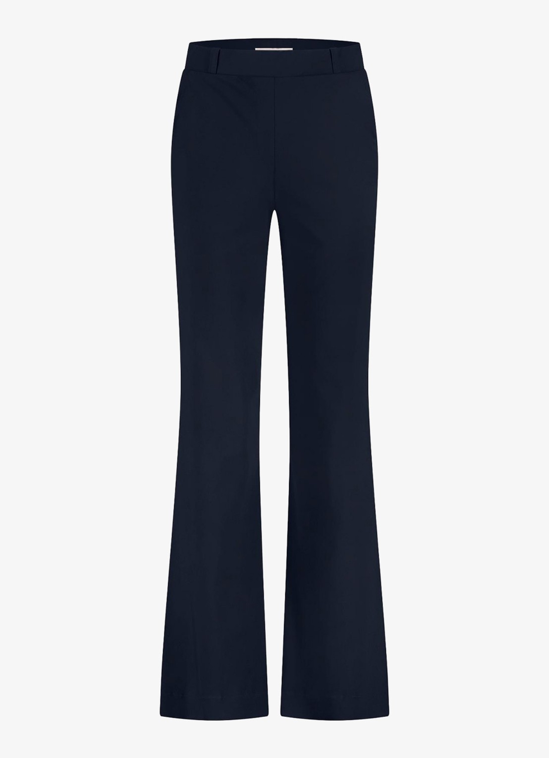 Studio Anneloes Marilon high waist wide fit broek met steekzakken - voorkant 4 donkerblauw