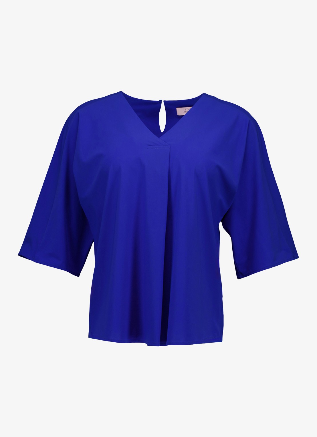 Studio Anneloes Marly tuniek met V-hals - voorkant donkerblauw