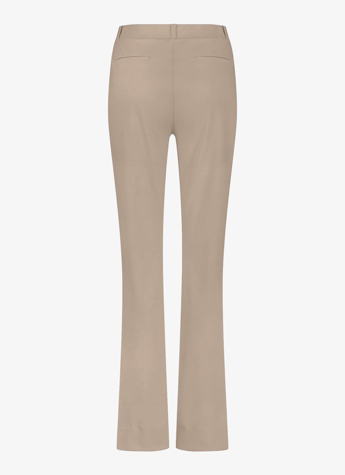 Studio Anneloes Mid waist flared broek met steekzakken - achterkant 2 lichtbruin