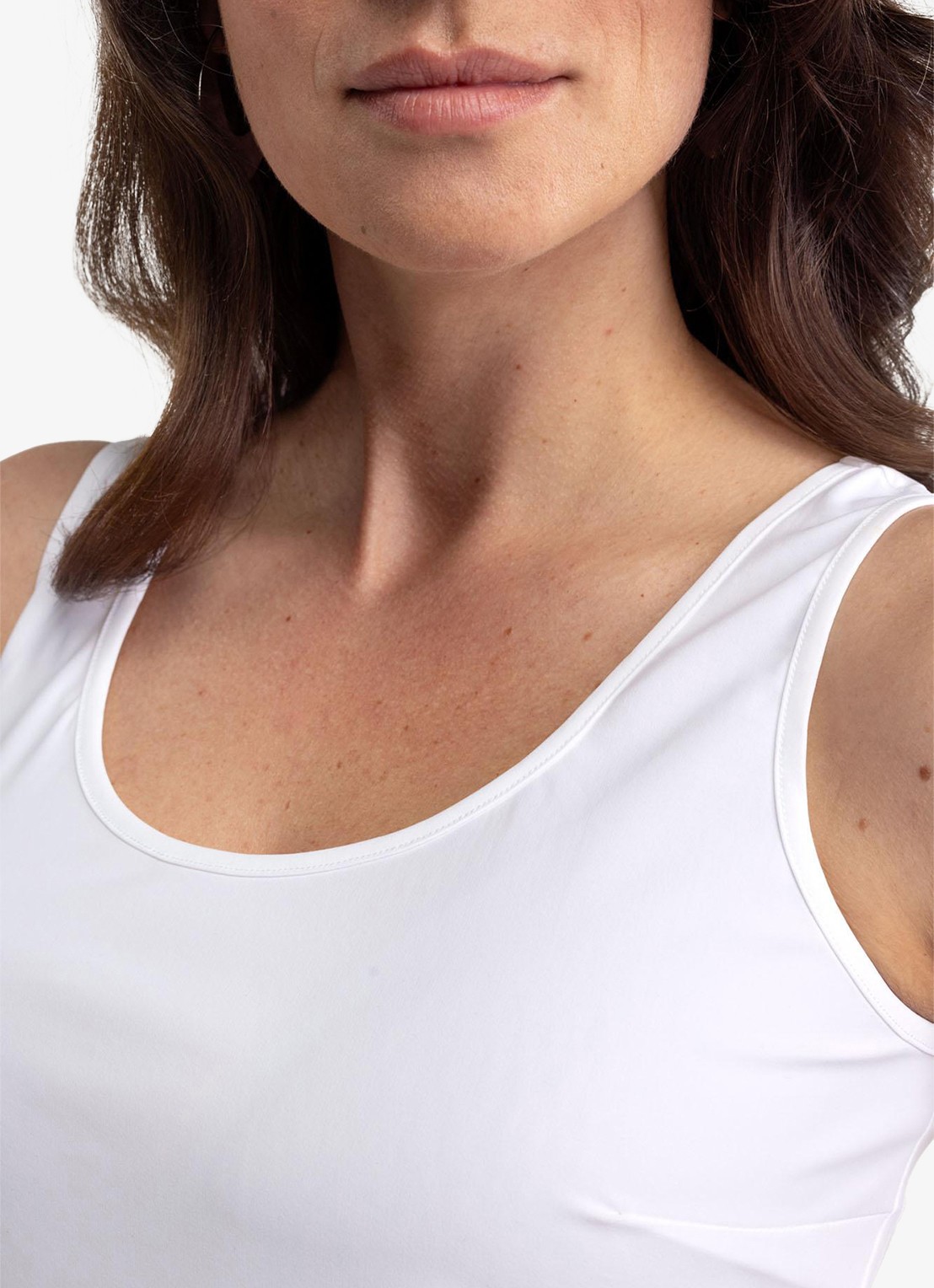 Studio Anneloes Nova tanktop met ronde hals - detail 4 wit