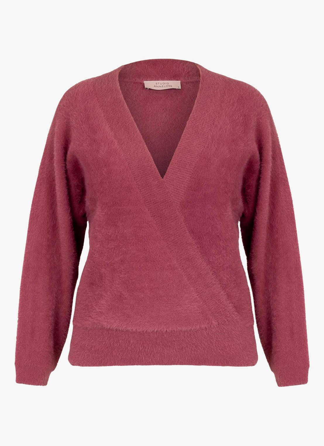 Studio Anneloes Nuri pullover met textuur - voorkant paars