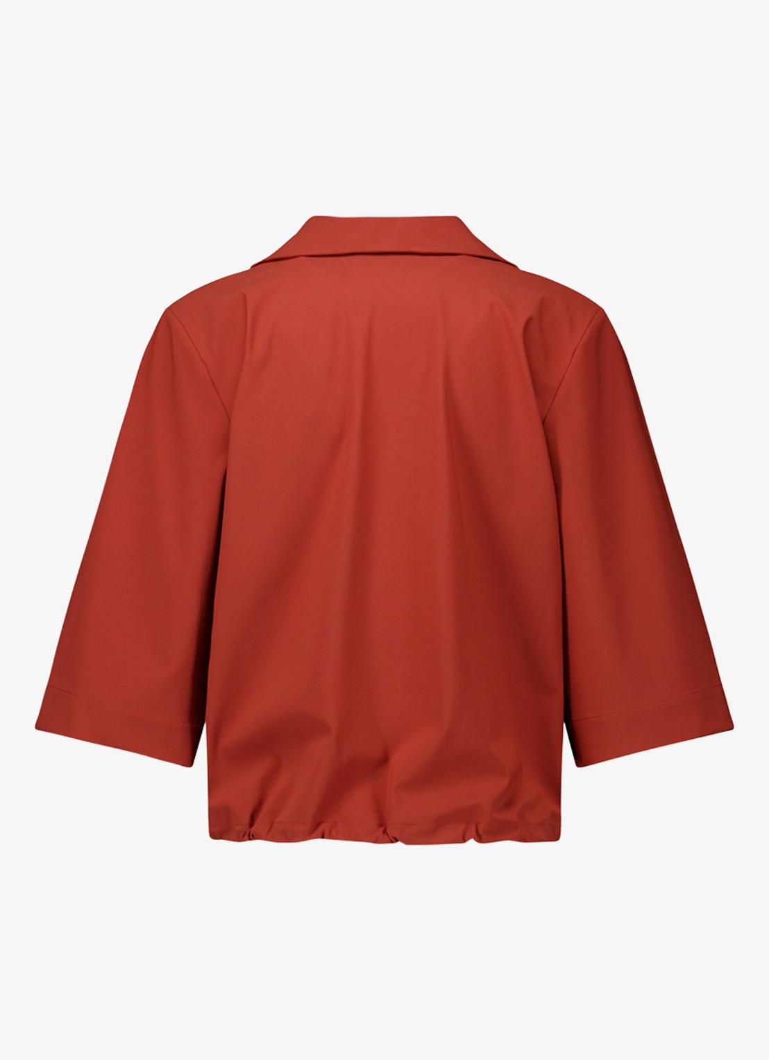 Studio Anneloes Odette top met trekkoord - detail 4 roestbruin