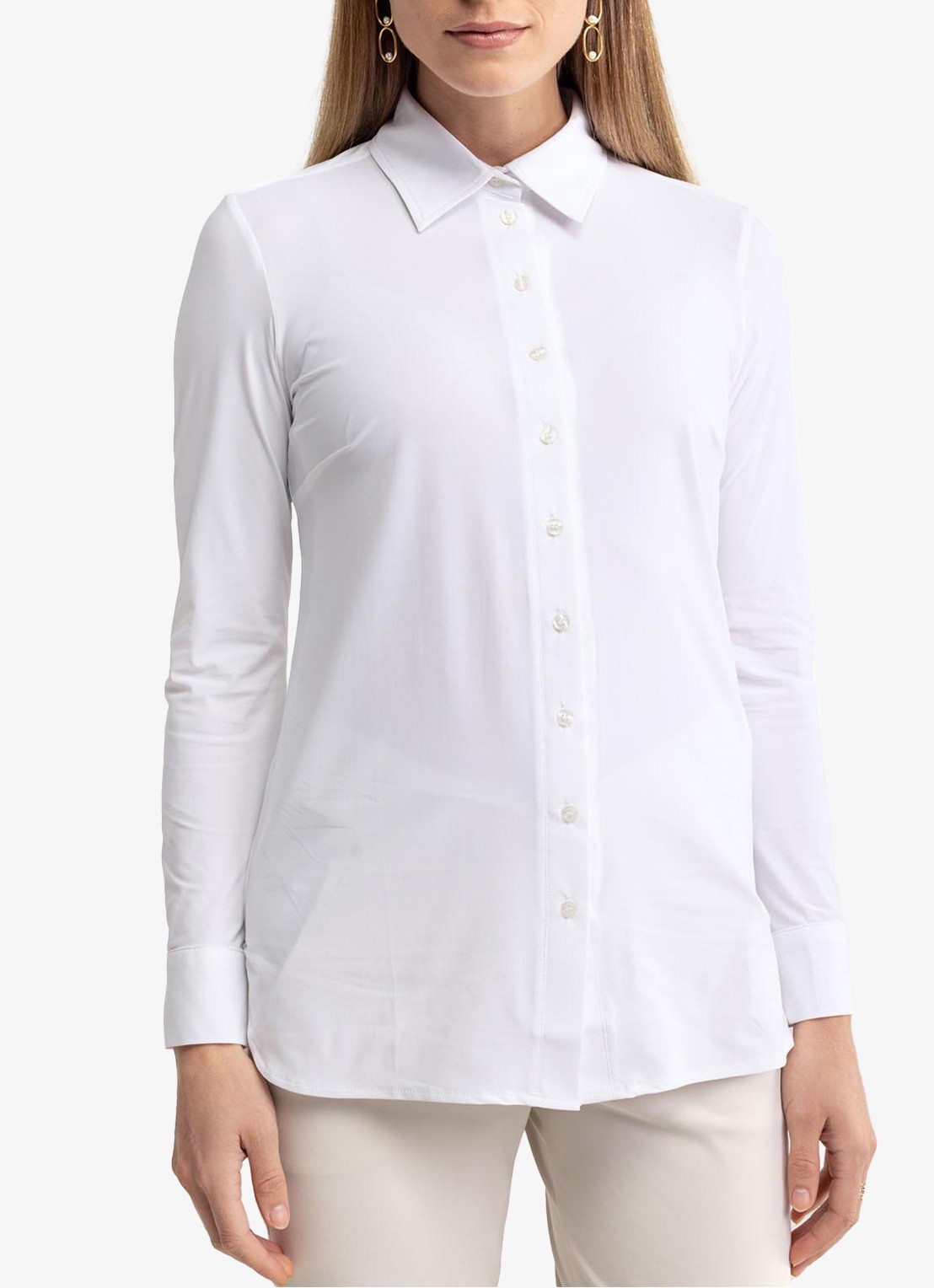 Studio Anneloes Poppy blouse met kraag - detail 3 wit