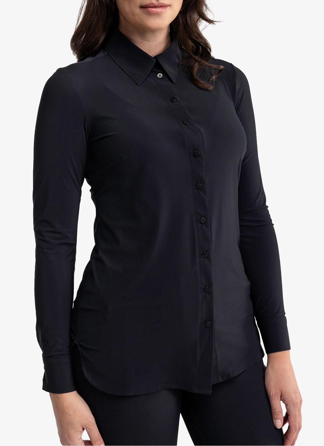 Studio Anneloes Poppy blouse met kraag - detail 2 zwart