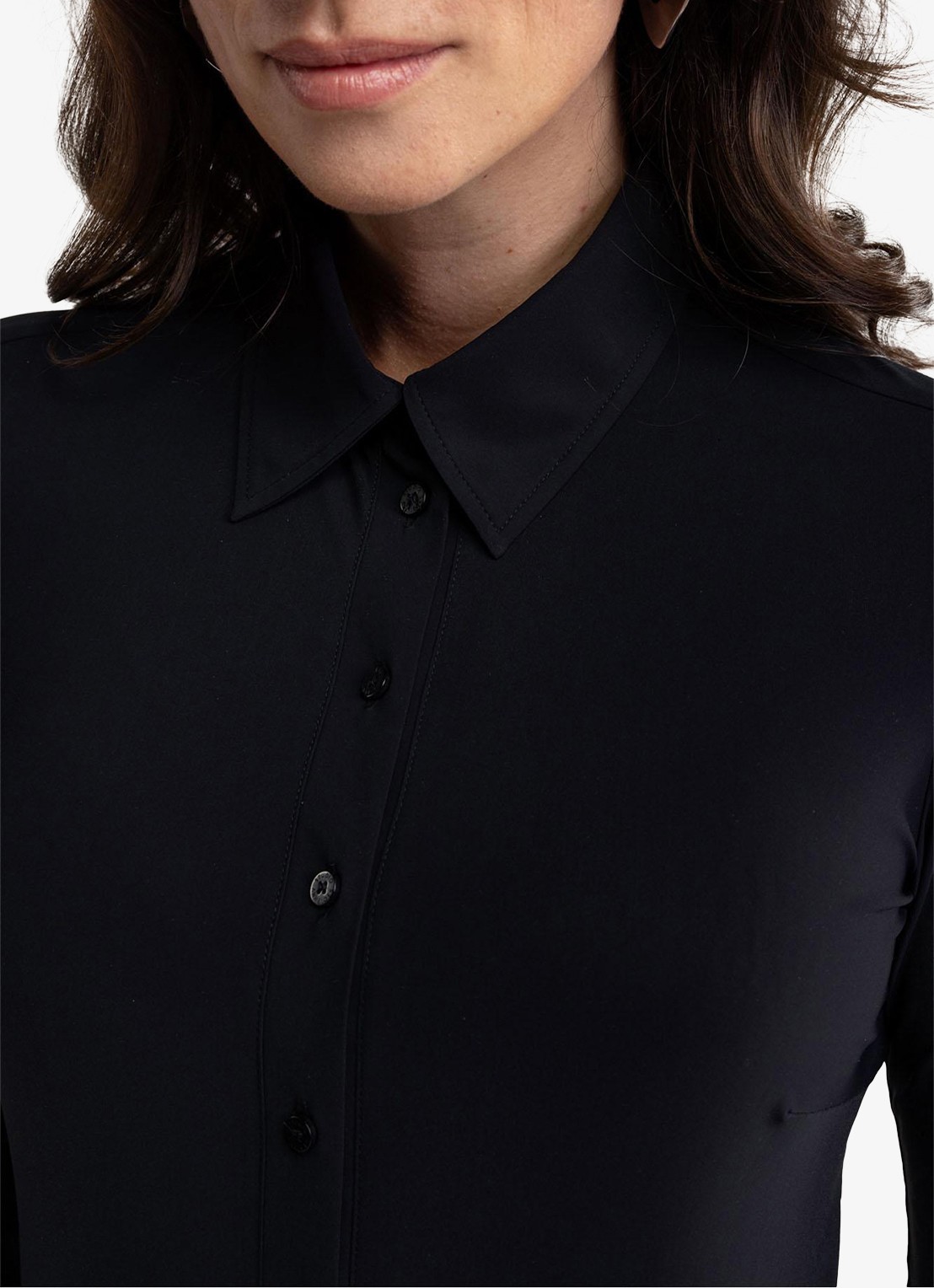 Studio Anneloes Poppy blouse met kraag - detail 4 zwart