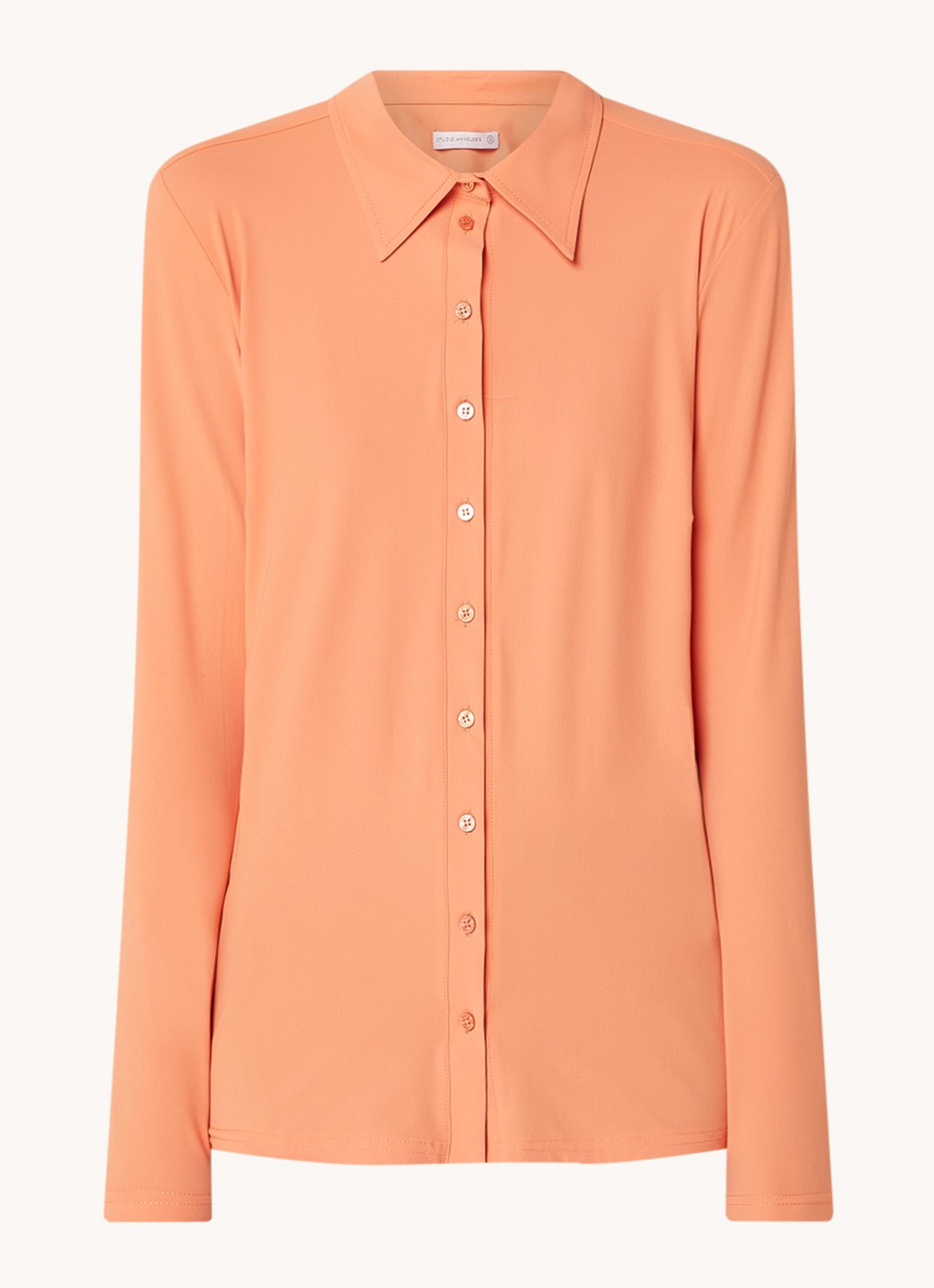 Studio Anneloes Poppy blouse van travelstof  - voorkant 2 orange
