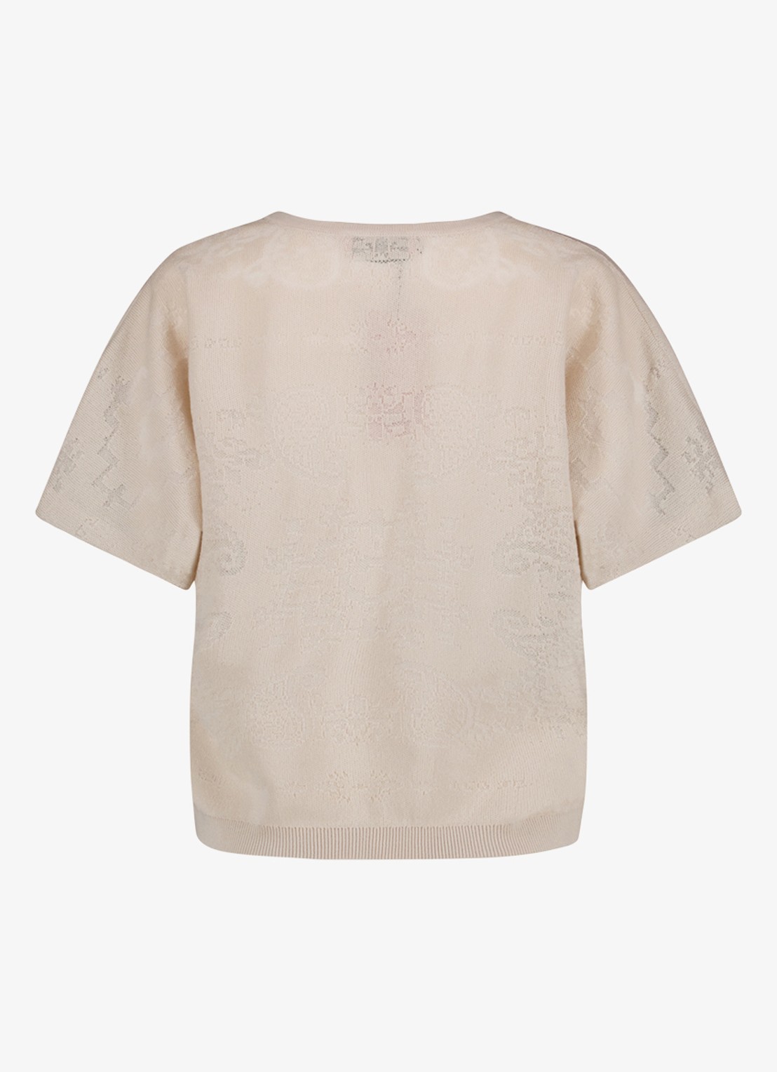 Studio Anneloes Robin top met V-hals - achterkant creme
