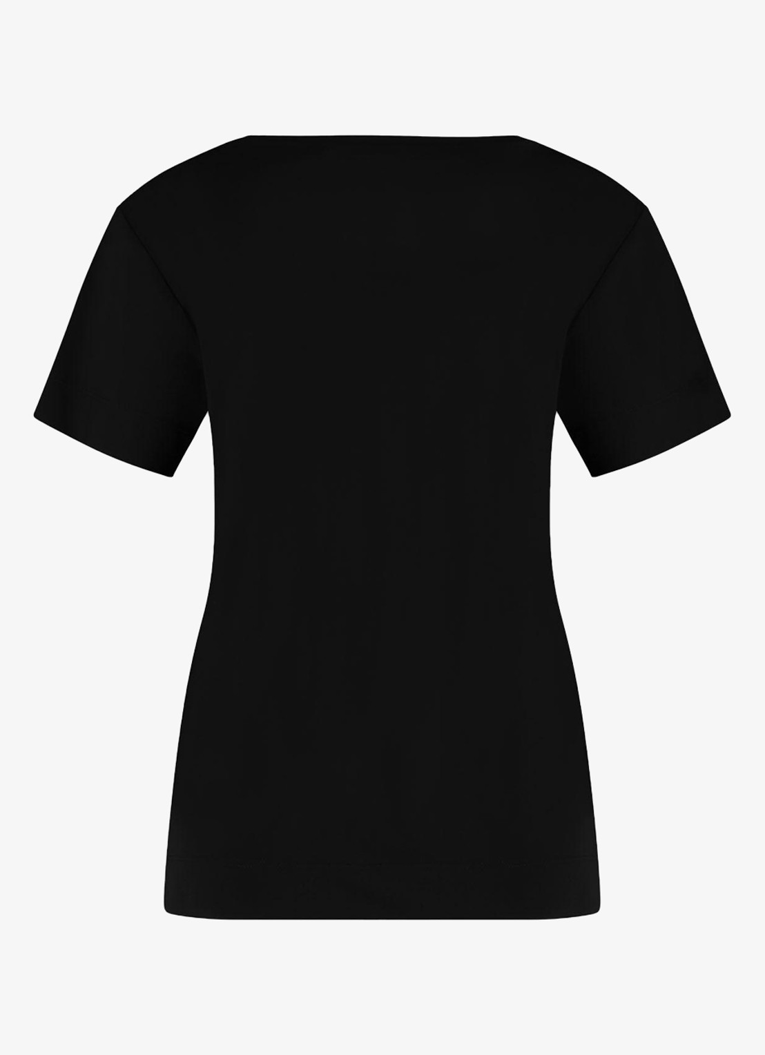 Studio Anneloes Roller T-shirt met V-hals - achterkant zwart