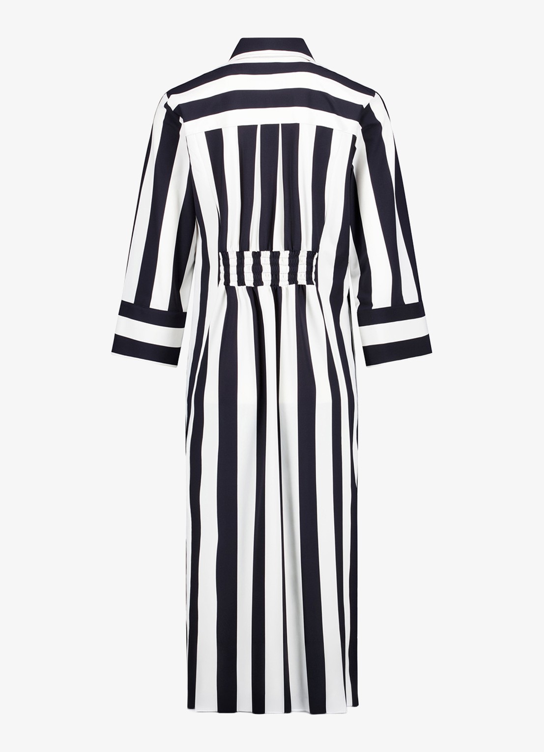 Studio Anneloes Soof stripe dress midi blouse jurk met streepprint - achterkant multicolor