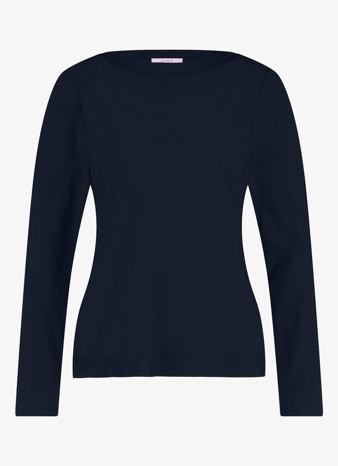 Studio Anneloes Sydney longsleeve met boothals - voorkant 2 donkerblauw