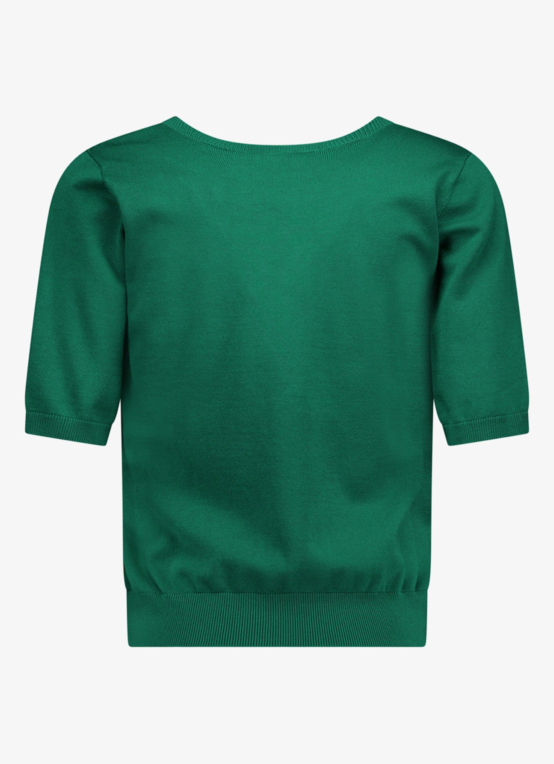 Studio Anneloes Truida fijngebreide pullover met V-hals - detail 2 groen