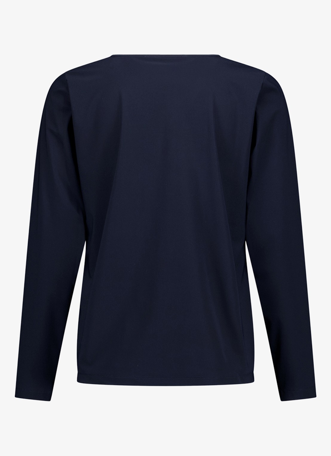 Studio Anneloes Vicky long sleeve shirt met plooien - achterkant donkerblauw
