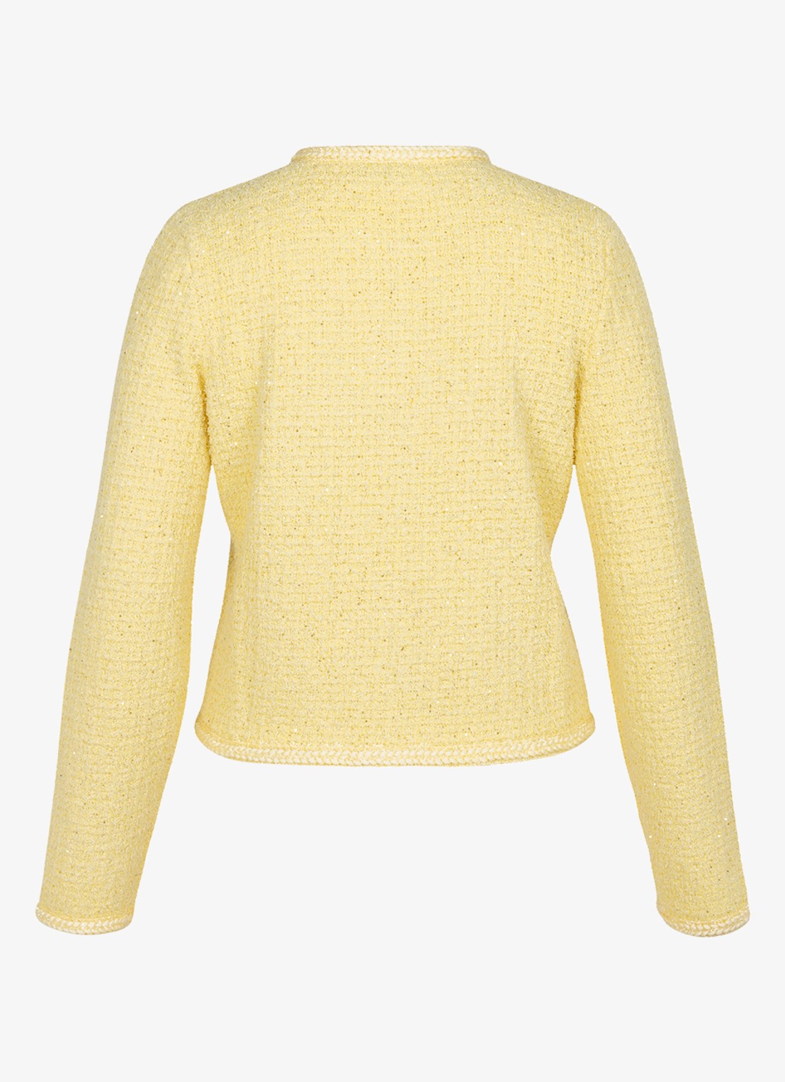 Studio Anneloes Xana blazer met tweed-look - achterkant 2 geel
