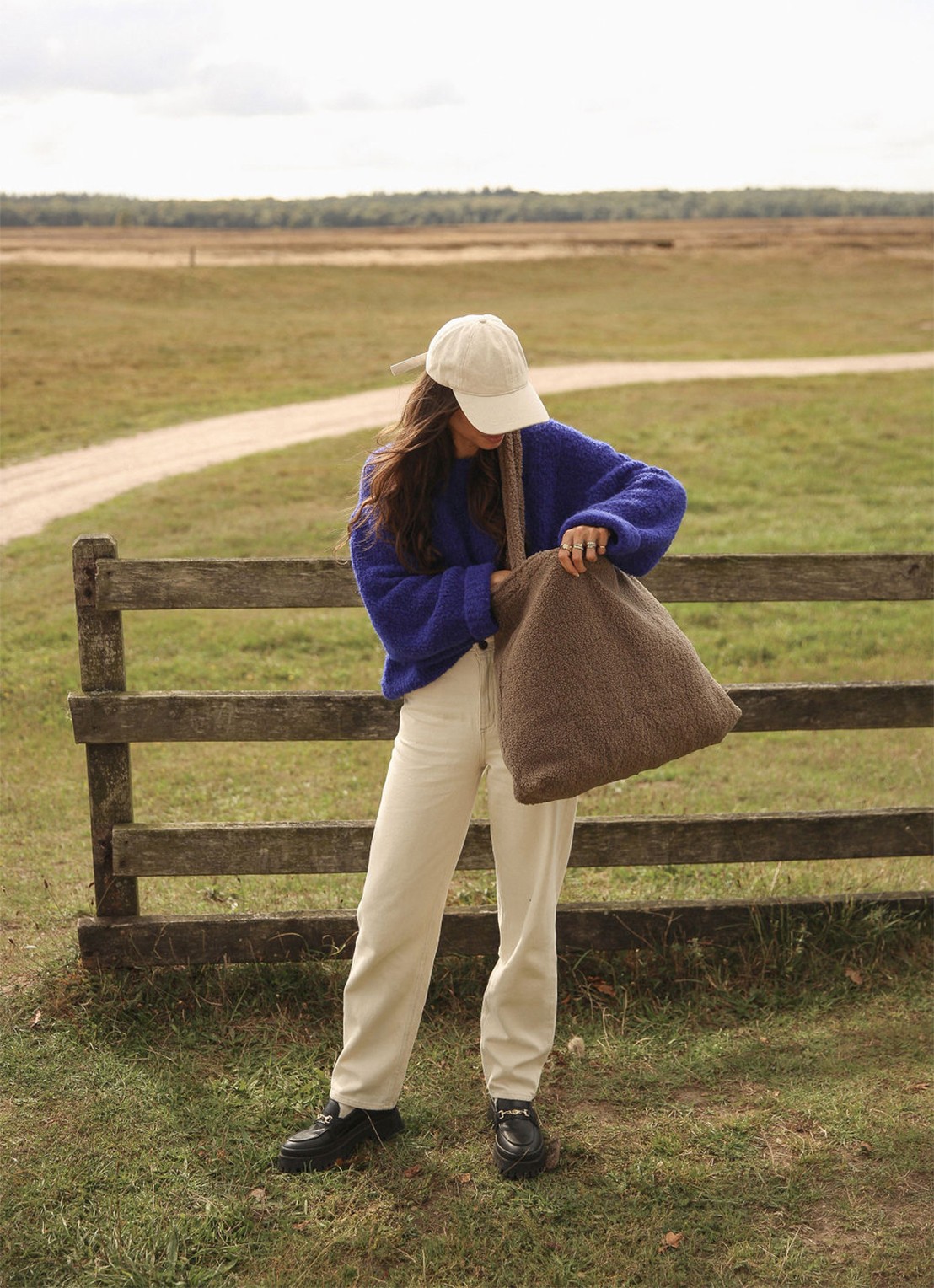 Studio Noos Chunky Teddy Mom-Bag - voorkant 5 bruin