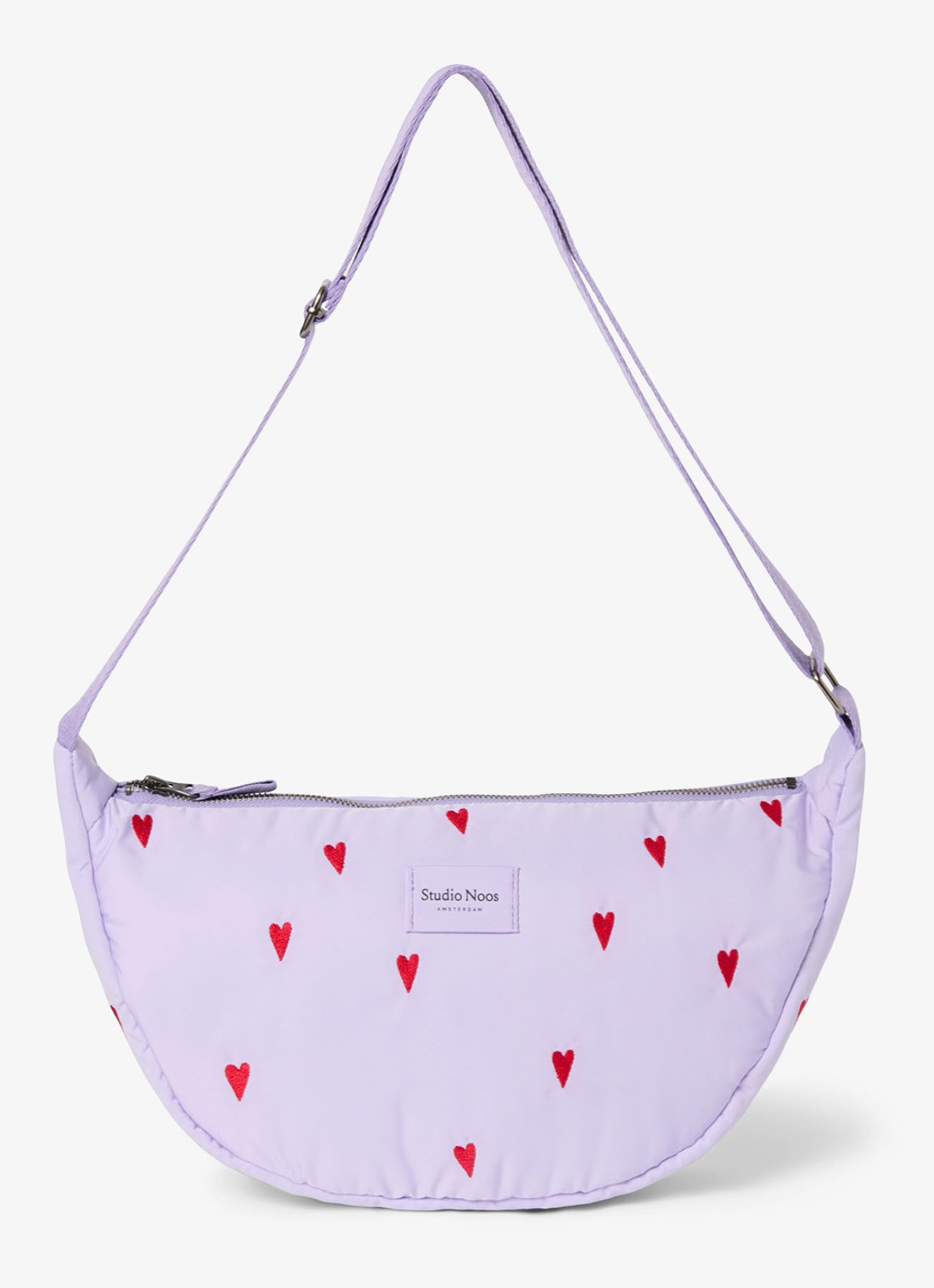 Studio Noos Crossbodytas met print - voorkant 4 paars
