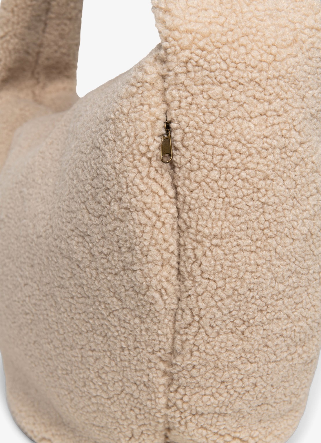 Studio Noos Crossbodytas van teddy - achterkant 7 beige