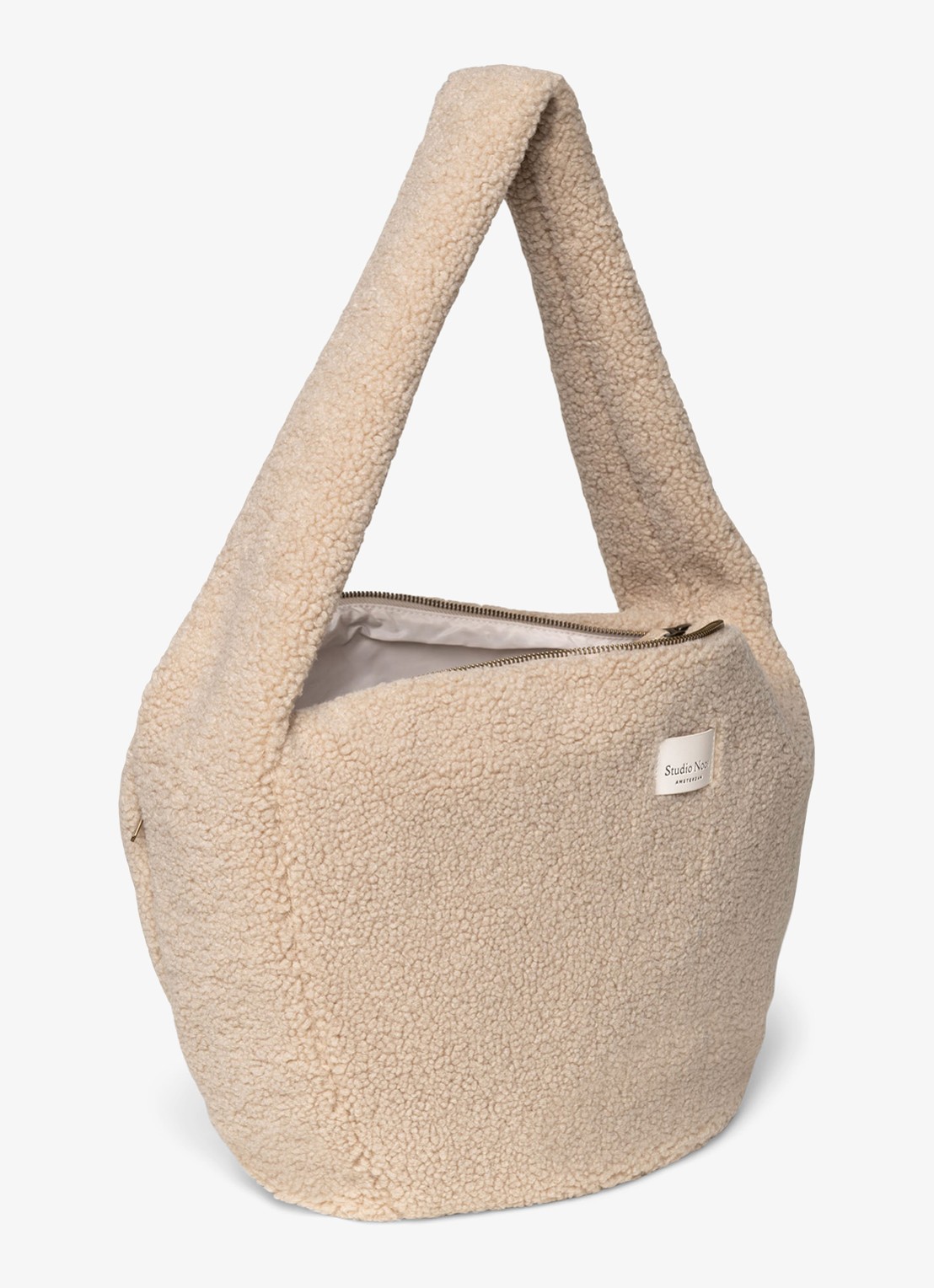 Studio Noos Crossbodytas van teddy - detail 3 beige