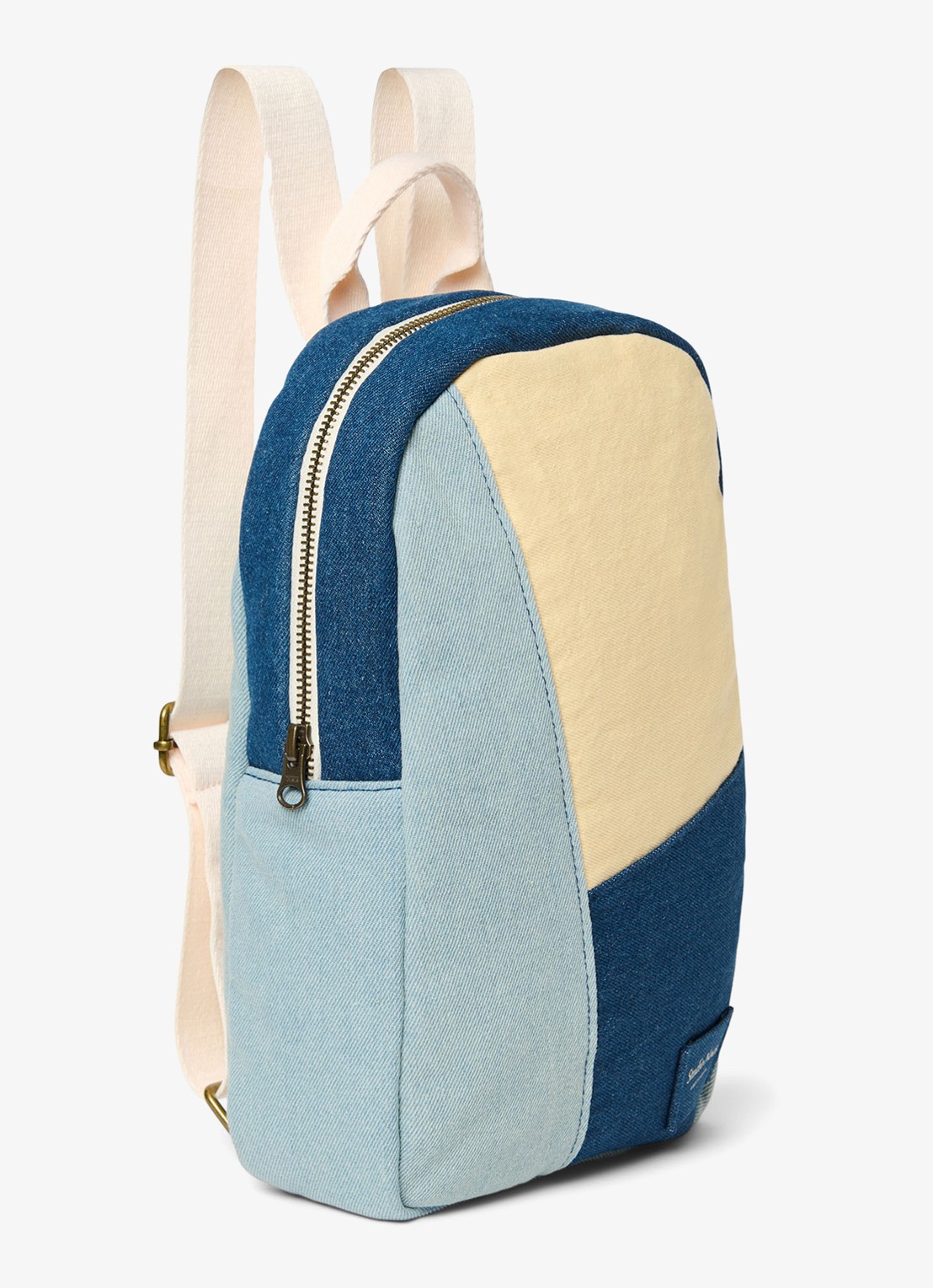 Studio Noos Denim Patchwork Mini rugzak - detail jeans