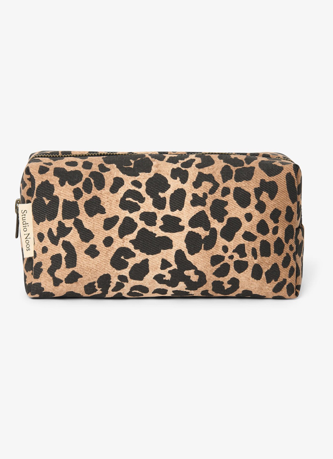 Studio Noos Etui met dierenprint - voorkant 2 bruin