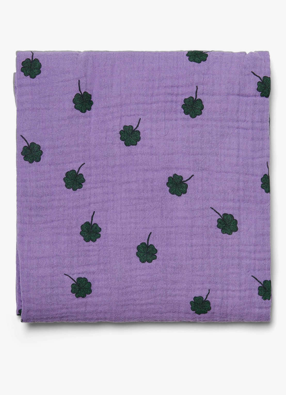 Studio Noos Hydrofiele doek met print - achterkant paars