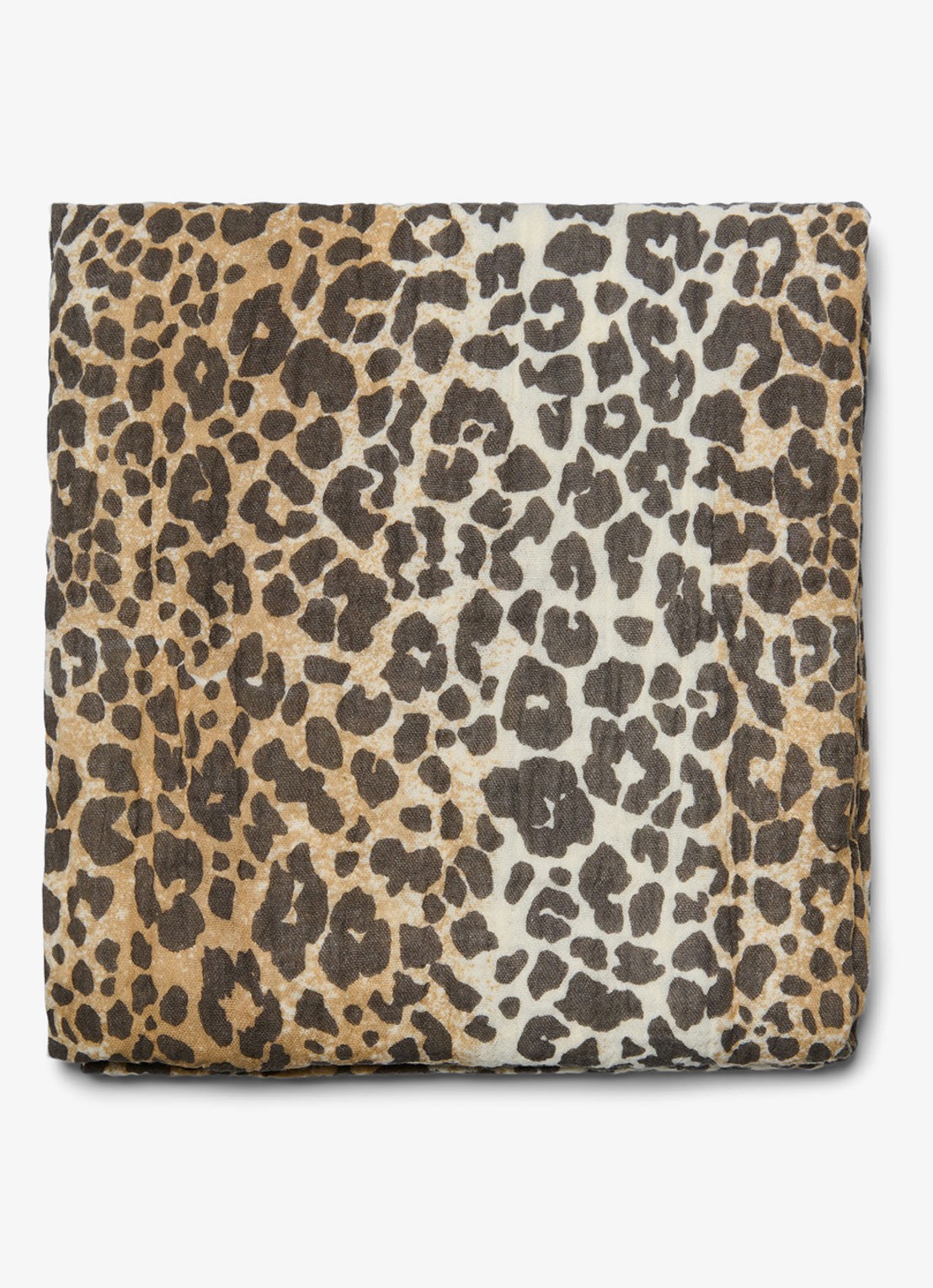 Studio Noos Hydrofiele doek met print - achterkant 2 bruin