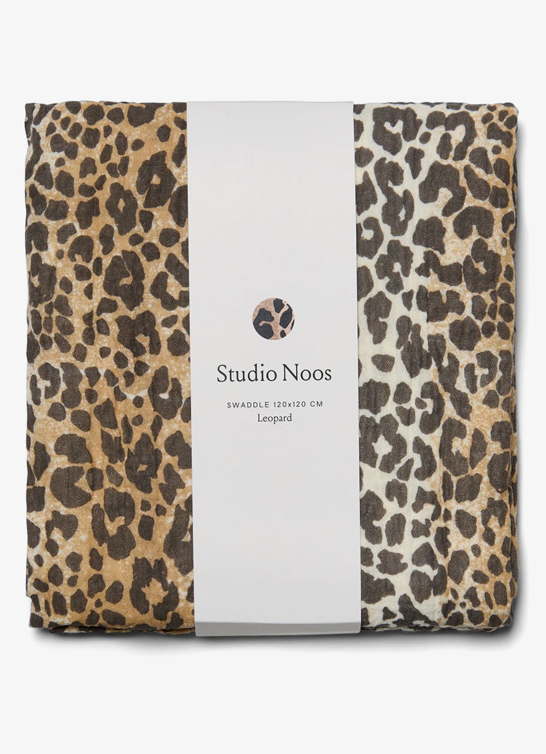 Studio Noos Hydrofiele doek met print - voorkant bruin