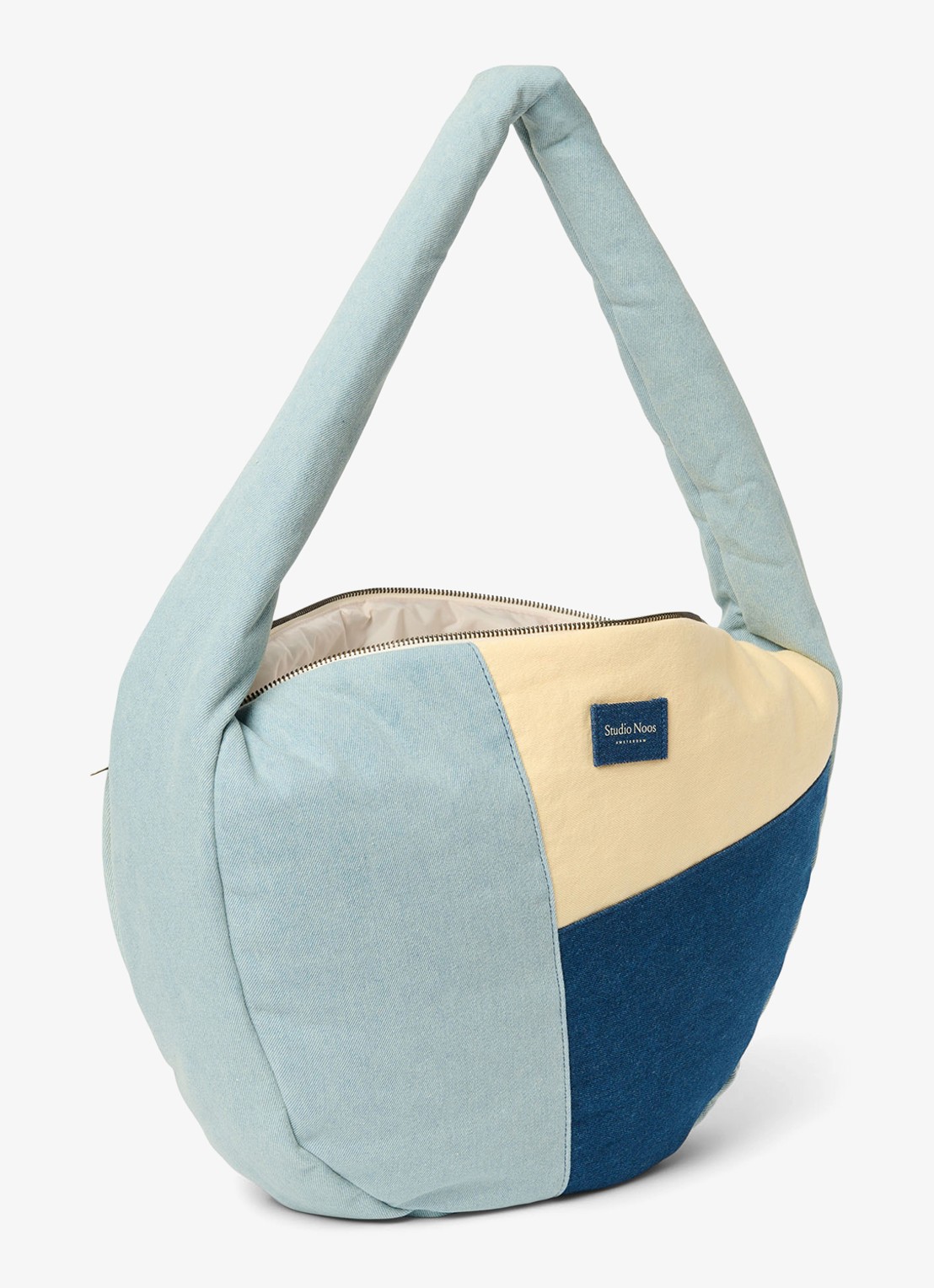 Studio Noos Patchwork crossbodytas met logo - detail 3 jeans