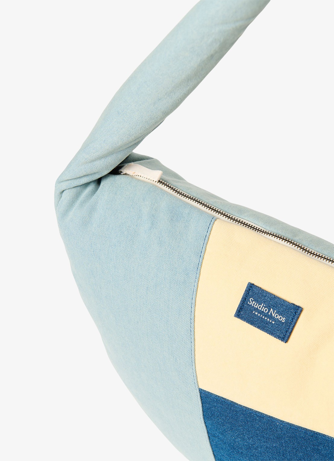 Studio Noos Patchwork crossbodytas met logo - detail 4 jeans
