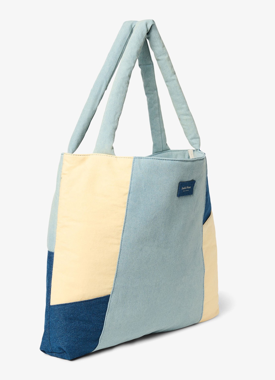 Studio Noos Patchwork Mom Bag met logo - detail 6 jeans
