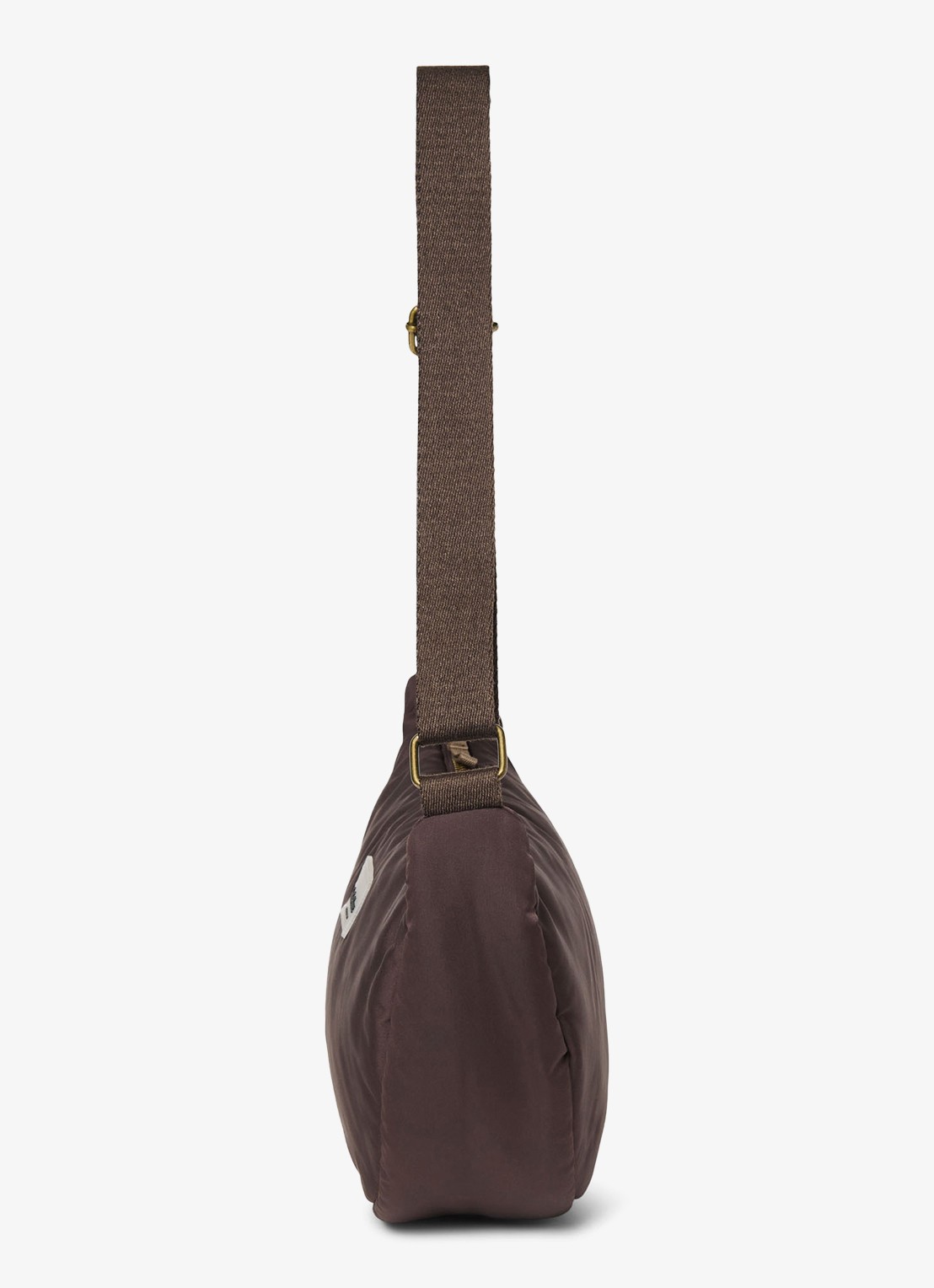 Studio Noos Puffy crossbodytas met verstelbare schouderriem - detail 5 donkerbruin