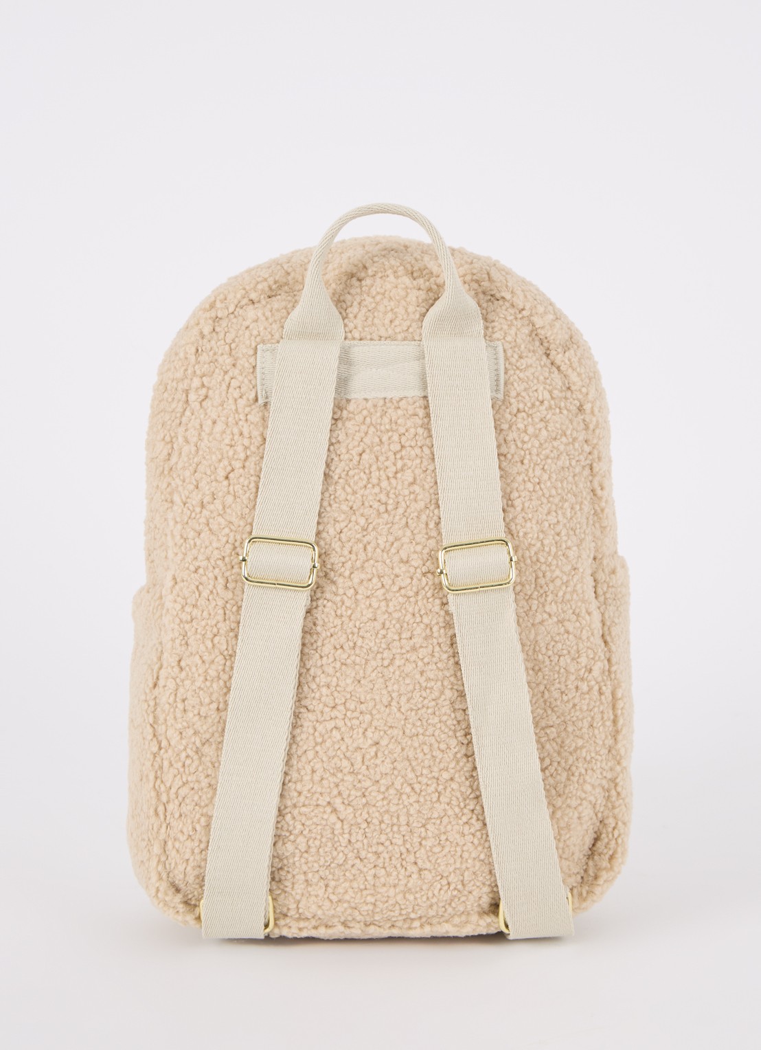 Studio Noos Rugzak van teddy - achterkant beige
