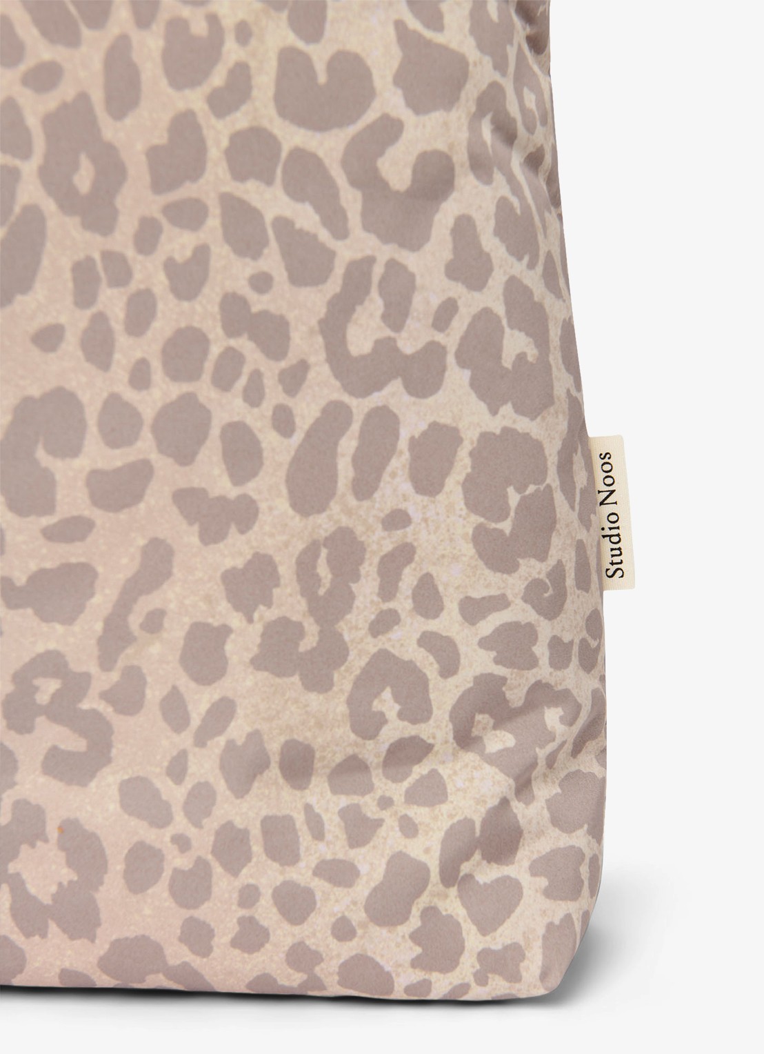 Studio Noos Schoudertas met print - detail 5 beige