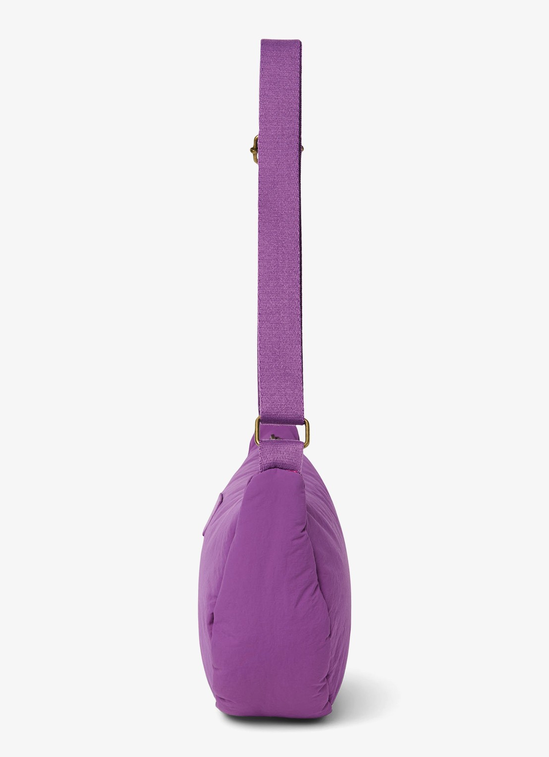 Studio Noos Textured Puffy crossbodytas met verstelbare schouderriem - detail 4 paars