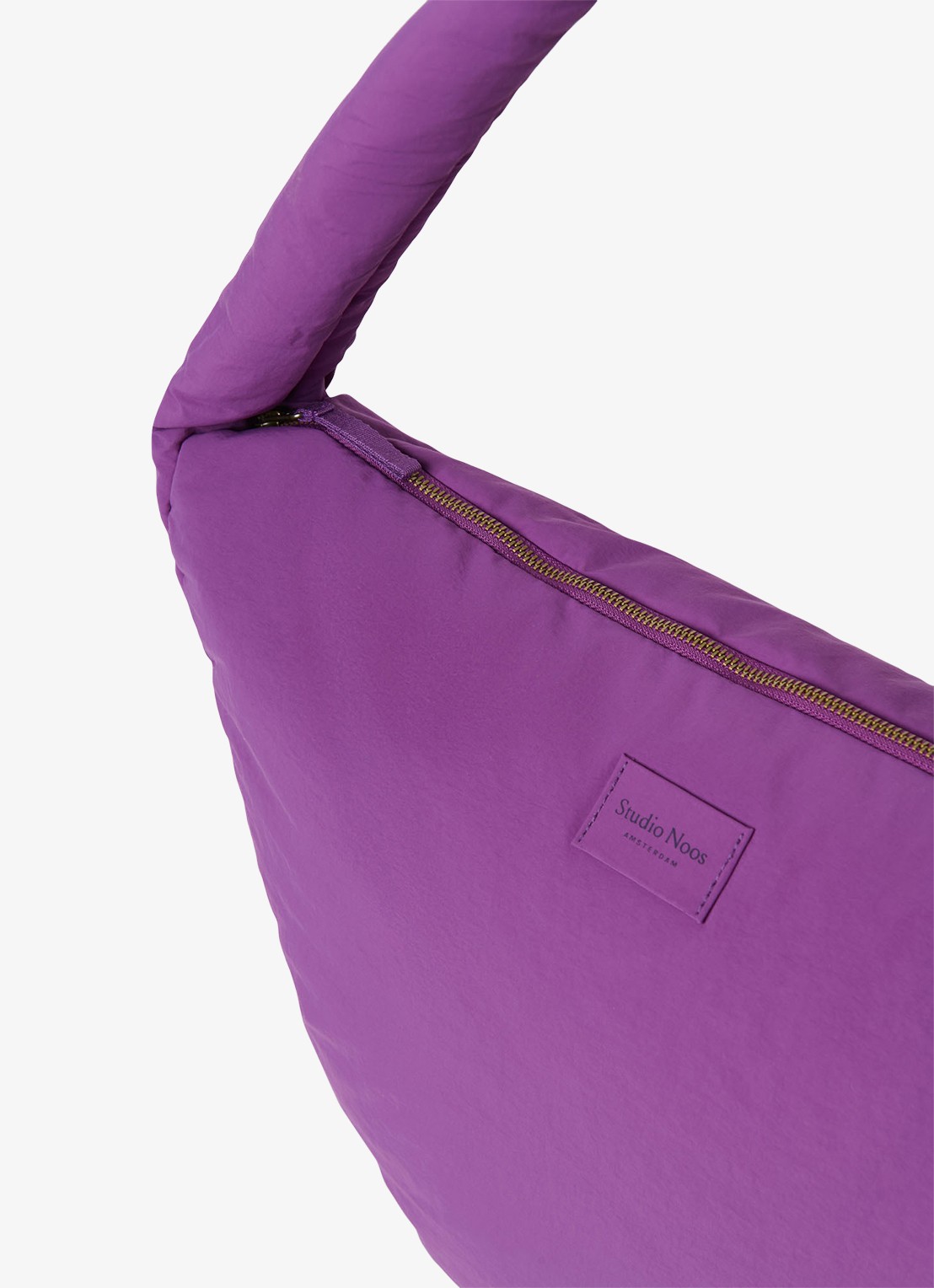 Studio Noos Textured Puffy gewatteerde crossbodytas  - detail 5 paars