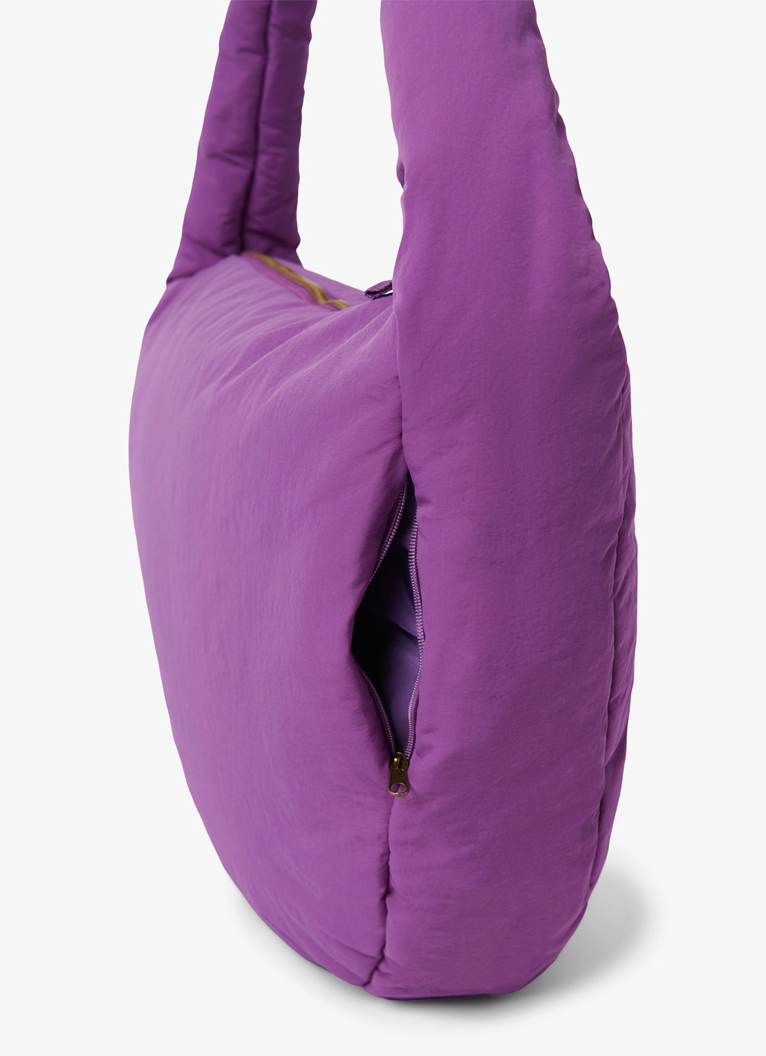 Studio Noos Textured Puffy gewatteerde crossbodytas  - detail 6 paars