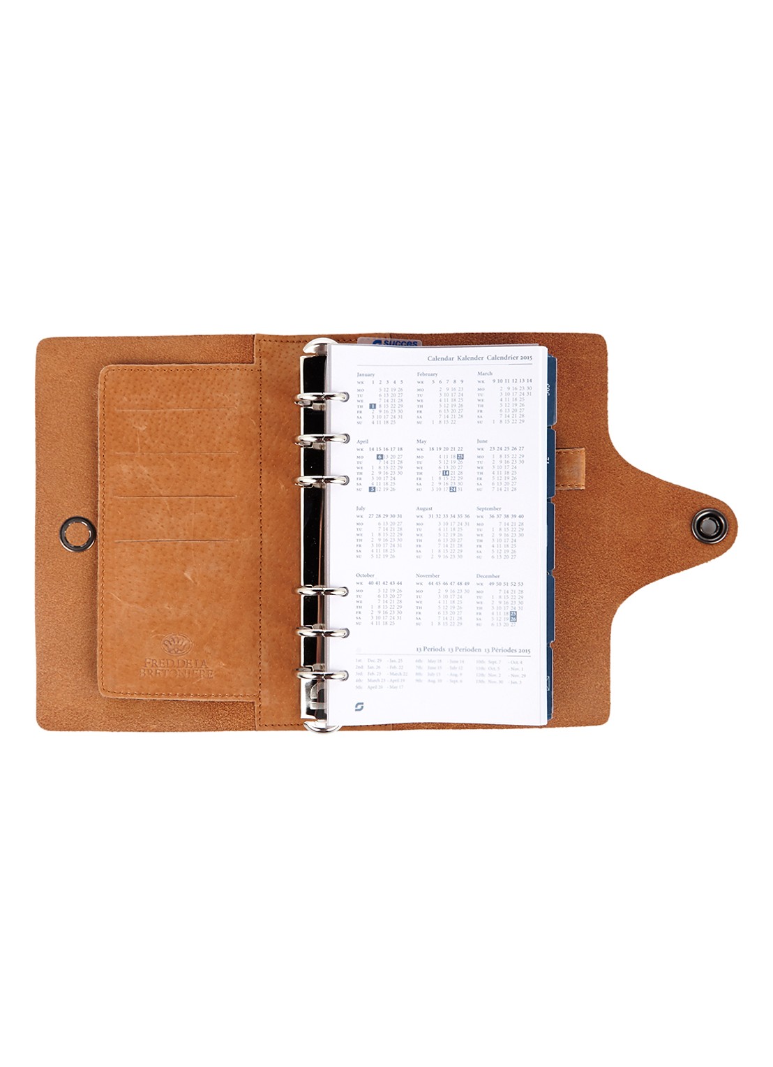 Succes Old Classic A6 agenda 2018 - detail 2 cognac