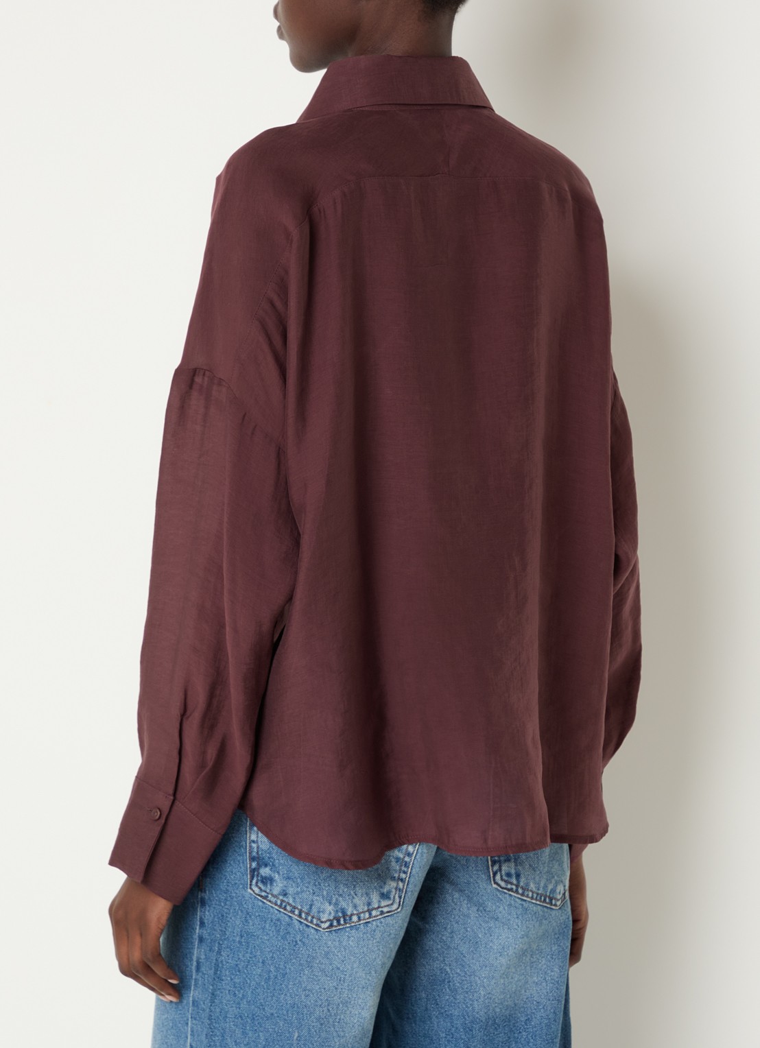 Summum Blouse met applicatie - achterkant 4 donkerrood