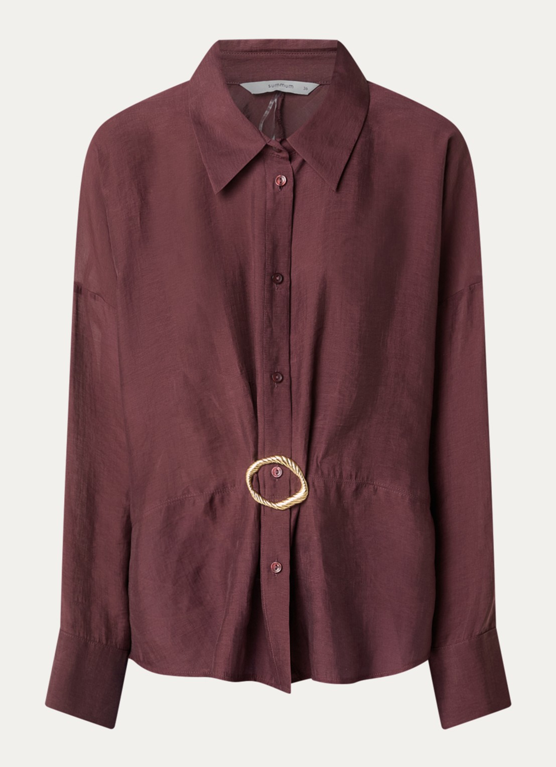 Summum Blouse met applicatie - voorkant donkerrood