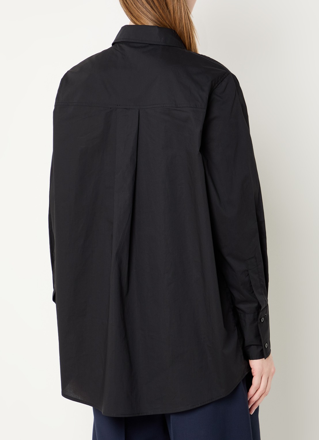 Summum Blouse met kraag - achterkant zwart