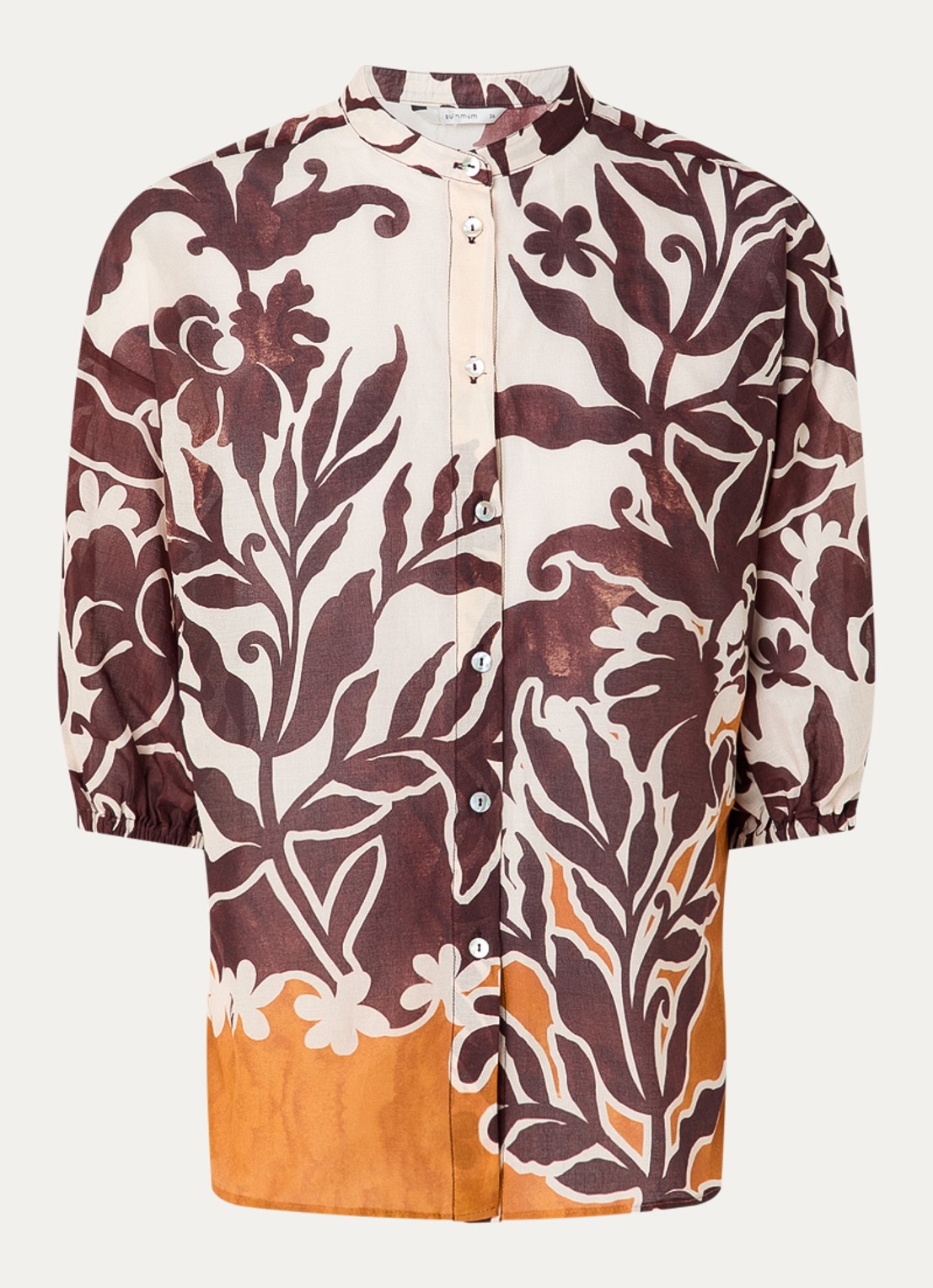 Summum Blouse met print - voorkant bruin