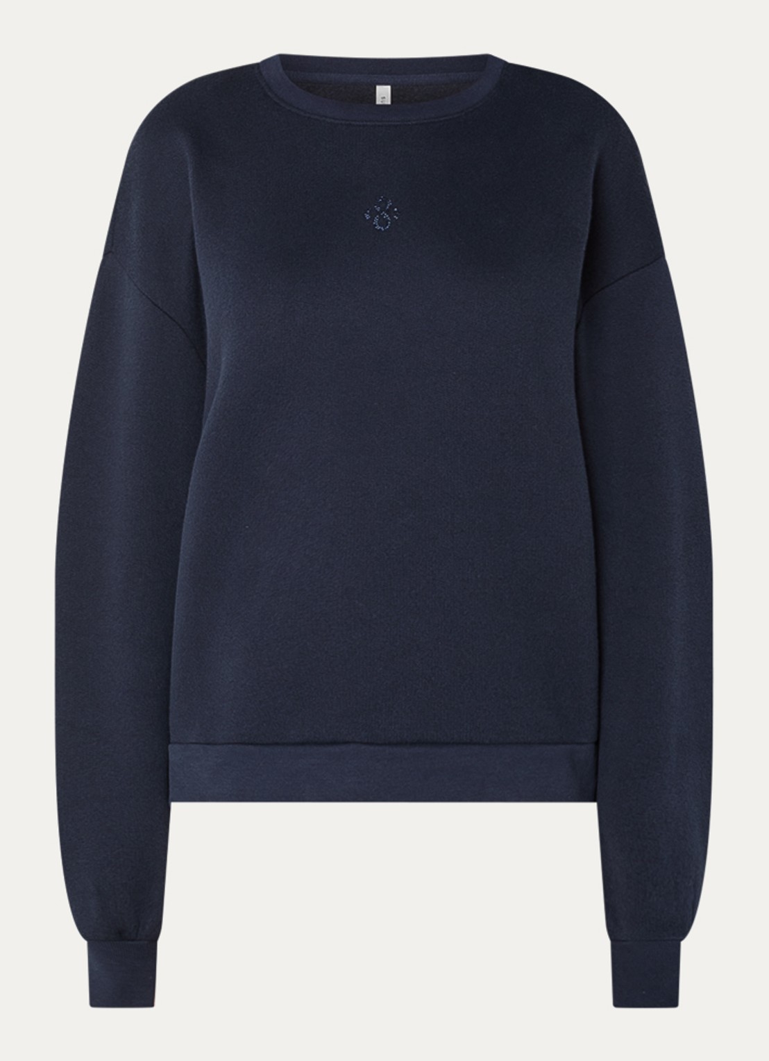 Summum Sweater met logo en strass - voorkant donkerblauw